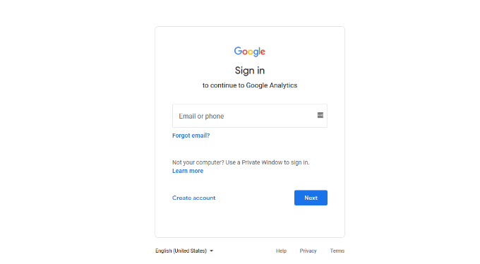 Sign in using your Google account